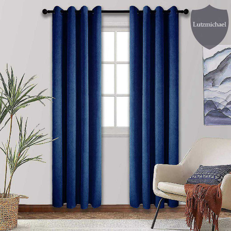 menggutong Velvet Blackout Curtain Pair Wayfair